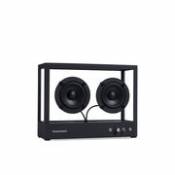 Enceinte Small / L 26 x H 20 cm - Verre trempé - Transparent Speaker noir en verre