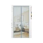 Fortuneville - Rideau moustiquaire magnétique 160 x 220 cm, rideau de porte moustiquaire à fermeture automatique pour balcon, salon, terrasse
