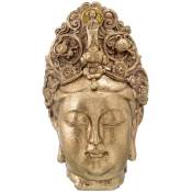 Grande statue en résine tête Bouddha H67cm