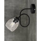 Helam Lighting - Lampe de table Marietta Noir, Transparent 22cm