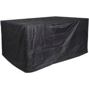 Housse de protection bâche pour mobilier de jardin hamac extérieur anthracite 130x215x170cm - noir