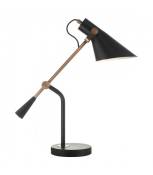 Lampe de table Jack Noir mat,cuivre antique 1 ampoule 53cm