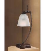 Lampe de Table Oberture 1 Ampoule E14, marron/noir oxydé