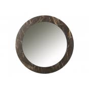 Miroir imprimé marbre mdf/verre marron foncé D80