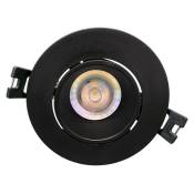 Novolight - spot GU10 5,5W 2700k orientable pc 90xH27mm noir - 2700