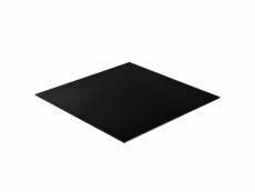 Plateau de table glasgow en verre esg 80 x 80 cm noir