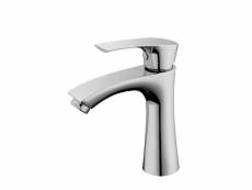 Robinet eau froide pour lave-mains robinet salle de bain en inox chromé robinet simple de lavabo design moderne