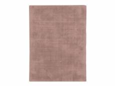 Santal - tapis aspect velours rose nude 160x230