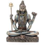 Signes Grimalt - Figure de figurines de Bouddha Shiva Figure envoyée en bronze brut 7x13x15cm 24295 - beige