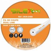 Silex - Bobine fil de coupe dual line 80m x 2,4mm ø ® Gamme pro