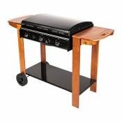 Somagic - Barbecue à gaz : 50% grill et 50% plancha