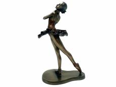 Statuette danseuse de collection aspect bronze 24 cm