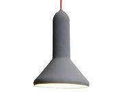 Suspension Torch Light Cône / Small - Ø 15 cm - Established & Sons gris en plastique
