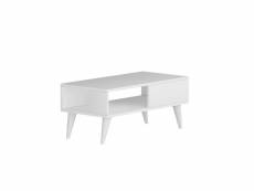 Table basse style scandinave samar 58x43,3cm bois blanc