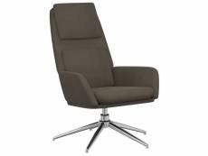 Vidaxl chaise de relaxation gris foncé similicuir