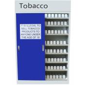 Vitrine Armoire Métallique pour Rangement Cigarettes, Tabac, Ecig pour TabacShop, Night Shop, Magasin - grey