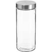 5five - bocal verre couvercle inox 2l nixo 2l - Transparent