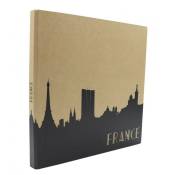 Album Photo 60 pages – Album Photo Traditionnel Voyage France – Album Photo Noir de 60 pages blanches– Album Photo Travel France – Fabriqué en France