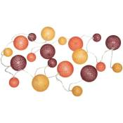 Atmosphera - Guirlande led à pile Haci 20 boules L210cm créateur d'intérieur - Multicolore