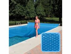 Bâche à bulles 2 m x 13 m pour piscine - 300 microns - bleu