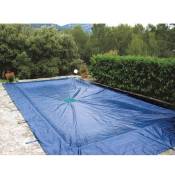 Bâche de protection 240g-m2 4x7m pour piscine rectangulaire