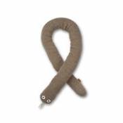 Coussin Snake Roy / Tour de lit - Laine mérinos tricotée / L 150 cm - Ferm Living marron en tissu