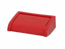 Dérouleur de papier toilette plastique rouge Palmi