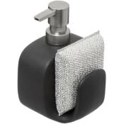 Distributeur savon avec éponge 400ml noir - Noir - 5five