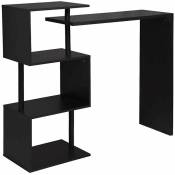 Helloshop26 - Table de bar en mdf 100 cm noir - Noir
