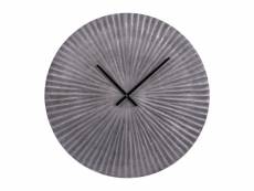 Horloge en métal soleil argent 59 cm