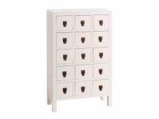Ivana blanc - meuble de rangement 15 tiroirs
