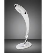Lampe de Table Tess 1 Ampoule 5W LED 3000K, 450lm, blanc mat/acrylique givré/chrome poli