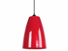 Larsen - suspension conique métal rouge 12352