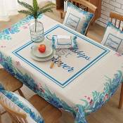 LINGZHIGAN Nappe Tissu Coton Tissu de chanvre Art Table