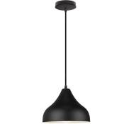 Lustre suspension personnalité créative rétro style industriel bar restaurant lampe suspension métal (noir) - Noir