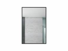 Miroir concave 400 x 600 mm - noir mat - aluminium