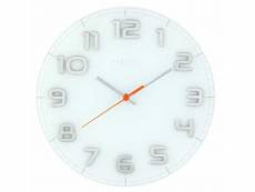 Nextime horloge murale - classy large- verre - blanc ø 30 cm