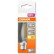 OSRAM Ampoule LED Flamme clair filament 4W=40 B22 chaud