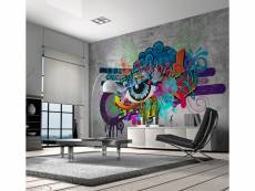 Papier peint - graffiti eye - 100 x 70 cm