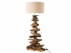 Paris prix - lampe à poser design "bois flotté" 90cm