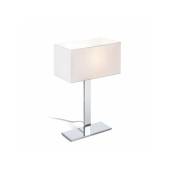 Rendl Light - plaza m lampe à poser blanc chrome 230V E27 42W
