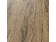 Revêtement de sol adhésif lames laminées pvc vinyle effet naturel compatible au plancher chauffant 28 pièces 3,92 m² nordic oak chêne nordique [neu.ho