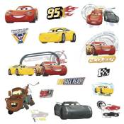 Stickers repositionnables Cars avec Flash McQueen Martin et ses amis de Disney 25,4CM X 45,7CM