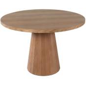 Table à manger ronde Sukina D100cm Bois massif clair