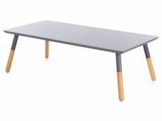 Table basse KAPA coloris gris/ bois