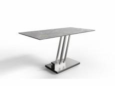 Table basse relevable bravo marble grey plateau céramique