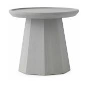 Table d'appoint en bois gris clair 45 cm Pine gris