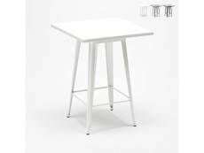 Table haute industrielle 60x60 de bar pour tabourets tolix acier et métal nut AHD Amazing Home Design