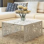vidaXL Table Basse Table de Salon Aluminium Design