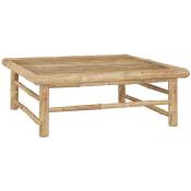 Vidaxl - Table de jardin 65x65x30 cm,Bambou avec finition naturelle